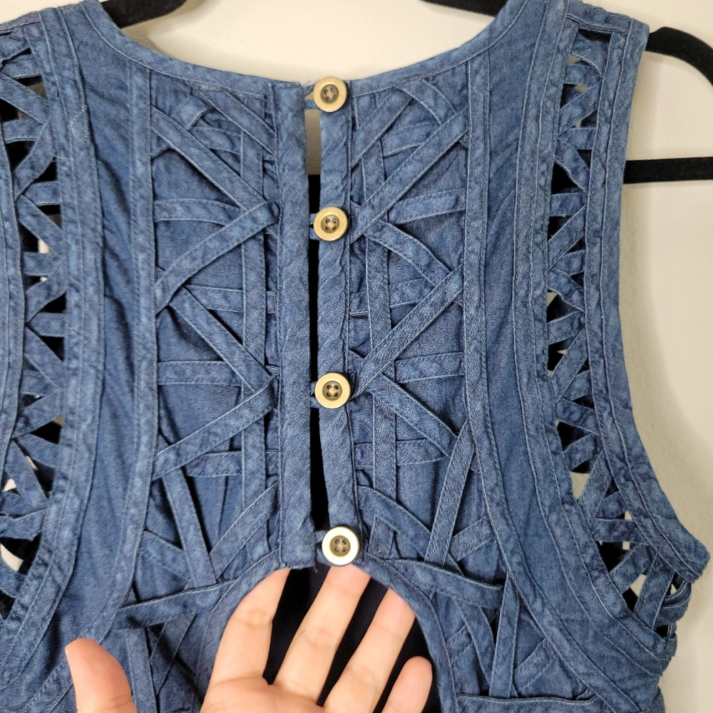 Free People New Romantics Highland Lattice Dress - Picture 7 of 9